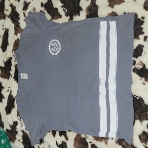 PINK V-neck Varsity Tshirt Size Large